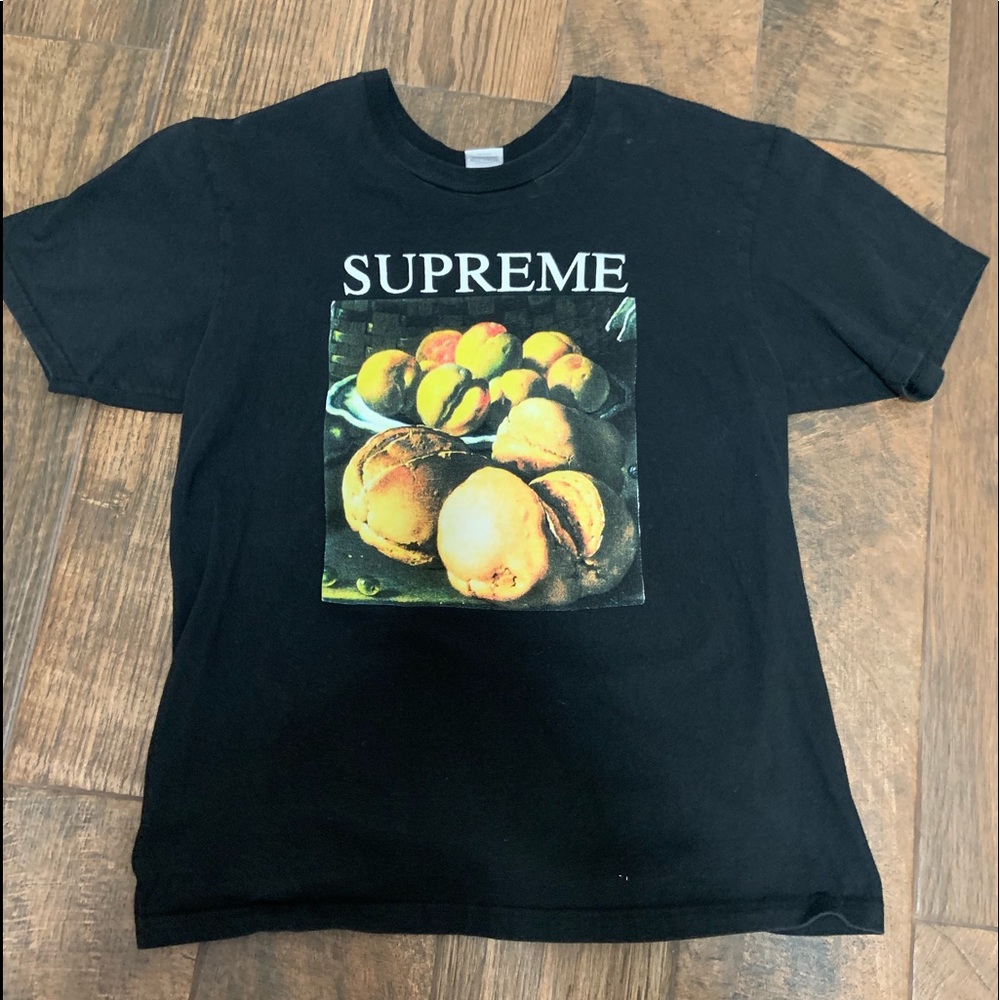 Supreme black t shirt
